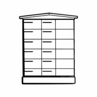 Flat Poll worker beehive organization concept as of a beehive structure representing poll worker organization Camera moves through the hive showcasing different roles and r Square Square vector