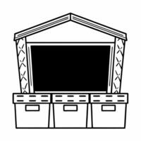 Flat Poll worker beehive organization frame concept as Wide shot of a frame shaped like a beehive structure representing poll worker organization Camera moves through the hive sho Square Square vector