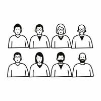 Flat Post election community dialogue concept as Series of shots showing diverse group engaged in respectful discussion about election results and path forward Camera moves betwee Square Square vector