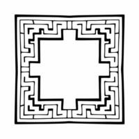 Flat Prediction graph tile maze concept as Cartoon style maze pattern formed by rising and falling prediction graph lines Camera navigates through the maze highlighting intricate Square Square vector
