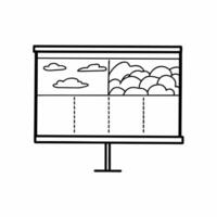 Flat Prediction weather map for elections concept as of a weather map style graphic representing election predictions Camera pans across the map revealing different politic Square Square vector