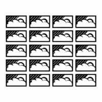 Flat Prediction weather map tiles concept as Cartoon style weather map icons forming a seamless pattern to represent election forecasts Camera pans across the map revealing differ Square Square vector