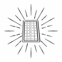 Flat Quantum encrypted ballot concept as Macro shot of a glowing translucent ballot with quantum encryption patterns Camera pans across intricate details revealing complex mathema Square Square vector
