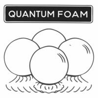 Flat Quantum foam bargain bubbles concept as Extreme close up of quantum foam where tiny bubbles rapidly form and pop Each bubble contains a product image and price Camera moves Square Square vector