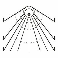Flat Quantum polling probability cloud concept as Macro view of a quantum probability cloud representing real time polling data Camera moves through the cloud revealing shifting v Square Square vector