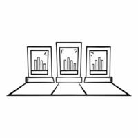 Flat Quantum leap profits concept as Tracking shot following a businessperson leaping through a series of glowing portals Each portal represents a milestone in business growth Th Square Square vector