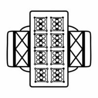 Flat Quantum secured ESG data transmission concept as Macro shot of quantum key distribution process for ESG data Camera follows the quantum particles carrying encryption keys Ba Square Set 2 Square vector