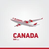 Canada day, 1 July, happy Canada day. Design simple and alegant vector