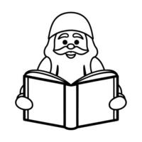 Flat Santa Reading Stories concept as Capture a warm moment of Santa reading stories to children in a glossy setting The camera slowly moves to capture the expressions while leavi Square Square vector