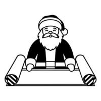 Flat Santas Gift Wrapping Station concept as Show Santa at his gift wrapping station with glossy paper and ribbons all around The camera focuses on the wrapping process and provid Square Square vector