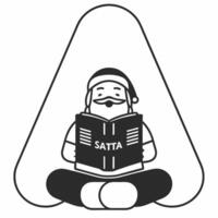 Flat Santas Magic Book concept as Present a close up of Santa reading from a glossy magic book in a cozy corner The camera tilts slightly to focus on the glowing letters while lea Square Square vector