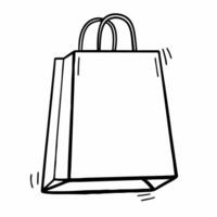 Flat Shopping Bag Floating Upwards concept as A image of a shopping bag appears to float upwards against a white background The camera angle is from below giving the impres Square Square vector
