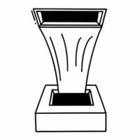 Flat Soaring ballot box with antigravity votes concept as Wide shot of a ballot box soaring upwards with votes defying gravity to enter it from all directions Camera follows the b Square Square vector