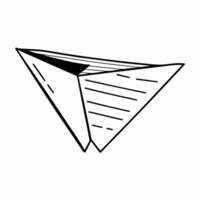 Flat Soaring voter registration form concept as Wide shot of a voter registration form folded into a paper airplane soaring upwards Camera follows its ascent capturing the forms d Square Square vector