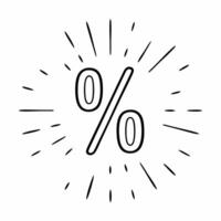 Flat Soft abstract percentage symbol bokeh concept as A glowing percentage symbol rendered in a soft abstract style appears against a vibrant bokeh background The camera pans gent Square Square vector