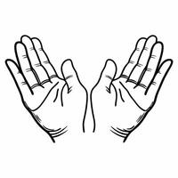 Flat Soft focus white healing hands concept as Close up of hands in a healing gesture edges softly blurred Camera slowly moves around the hands emphasizing care Symbolizes mental Square Square vector