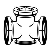 Flat Stress relief pressure valve concept as Illustration of a white pressure valve releasing stress in the form of steam Camera follows the steam as it dissipates revealing a cal Square Square vector