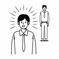 Flat Surprise acts of kindness concept as Close up of a persons surprised expression receiving an unexpected act of kindness from a stranger Camera slowly zooms out to reveal the Square Square vector