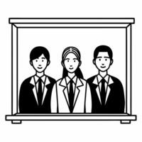 Flat Surprise urban farming initiative concept as Close up of business executives surprisingly engaging in an urban farming initiative Camera pans to show community members teachi Square Set 2 Square vector
