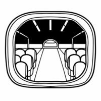 Flat Unexpected reunion concept as Pan shot of an airport arrivals area focusing on a person waiting expectantly The camera follows their gaze to reveal a long lost friend or fami Square Square vector