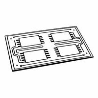 Flat Vote count circuit board concept as Illustration of a circuit board with pathways representing vote counting processes Camera slowly pans across the board revealing detailed Square Square vector