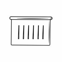 Flat Vote counting tension concept as Close up of tally marks being made on a whiteboard with blurred election officials in the background showing tense body language Camera slowl Square Square vector