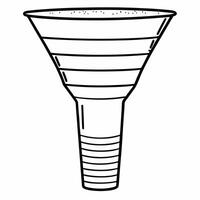 Flat Voter engagement funnel concept as of a funnel showing the journey from eligible voters to actual voters Camera slowly zooms in on each stage of the funnel Isolated o Square Square vector