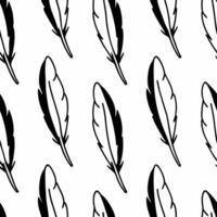 Flat White feather outline tiles concept as Seamless pattern of minimalist white feather outlines Camera slowly pans along the feathers emphasizing delicacy and lightness Represe Square Square vector
