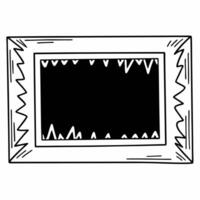 Flat White emotional wave frame concept as Close up of a frame made of simple white wave outlines representing emotional fluctuations Camera pans across the waves suggesting emoti Square Square vector