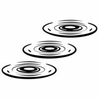 Flat White ripple outline tiles concept as Seamless pattern of simple white ripple outlines on a light background Camera slowly moves across the ripples suggesting tranquility Re Square Square vector