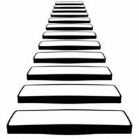 Flat White stepping stone tiles concept as Minimal design of white stepping stones forming a seamless pattern Camera slowly moves along the path created by the stones Symbolizes Square Square vector