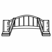 Floating Bridge Connecting Hands concept as A bridge connecting two hands floats mid air against a white background The camera captures a side angle symbolizing compromise bridgin Square Square vector