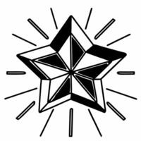 Floating Holographic Star concept as An isolated holographic star floating against a white background symbolizing hope and celebration for Happy New Year 2026 The camera captures Square Set 3 Square vector