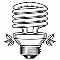 Floating lightbulb with sprouting leaves concept as Close up of a lightbulb suspended in mid air with small green leaves sprouting from its base Camera slowly rotates around the o Square Square vector