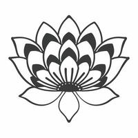 Floating white lotus flower concept as Close up of a white lotus flower floating in mid air Camera slowly rotates around the flower revealing its delicate petals and symbolizing m Square Square vector