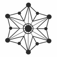 Fundraising network constellation concept as Illustration of a constellation like network representing donor connections Camera slowly moves through the network revealing donation Square Square vector
