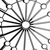 Fundraising network with glowing donor nodes concept as Close up of a fundraising network visualization with donor nodes glowing based on contribution levels Camera slowly moves t Square Square vector