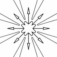 Glossy arrows converging to form ESG symbol concept as Tracking shot of glossy arrows from different directions converging to form the ESG symbol Camera pulls back to reveal ample Square Square vector