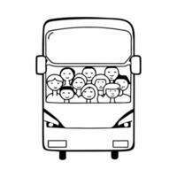 Glossy campaign bus reflection concept as Close up of a glossy campaign bus surface reflecting a diverse crowd of supporters Camera moves along the bus side revealing different re Square Square vector