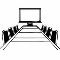 Glossy boardroom table reflecting green future concept as Slow pan across a glossy boardroom table surface reflecting blurred images of sustainable cityscapes and renewable energy Square Square vector