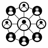 Glossy network of interconnected ESG icons concept as Tracking shot of a glossy surface reflecting a network of interconnected ESG related icons Camera pans across the network rev Square Square vector