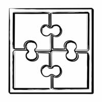 Glossy plain background with puzzle pieces forming a unity symbol and copy space concept as A static image displaying a glossy plain white background with subtle puzzle pieces comi Square Square vector