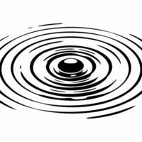 Glossy surface with rippling ESG impact concept as Close up of a glossy surface with ripples forming ESG related patterns Camera pulls back to reveal the ripple source as a single Square Square vector