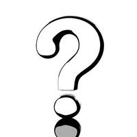 Glossy white question mark concept as Medium shot of a glossy white question mark on a reflective surface Camera slowly circles the question mark suggesting curiosity and self ref Square Square vector