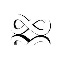 Glossy white infinity symbol concept as Close up of a glossy white infinity symbol on a reflective surface Camera slowly pans across the symbol suggesting endless possibilities W Square Square vector