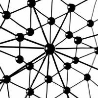 Glowing ESG negotiation web with community nodes concept as Close up of an abstract glowing web representing ESG negotiations Camera moves through the web revealing community node Square Square vector