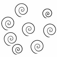 Growth spiral outline tiles concept as Seamless pattern of simple white spiral outlines suggesting growth and progress Camera slowly zooms out to reveal the full spiral pattern S Square Square vector