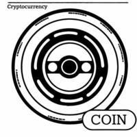 Holographic coin flip probability concept as Extreme close up of a holographic coin mid flip As the coin rotates its faces rapidly cycle through various currencies and investment Square Square vector