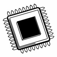 Holographic Price Tag on Microchip concept as A macro shot of a microchip displaying a floating holographic price tag The camera focuses sharply on the microchips surface textures Square Square vector