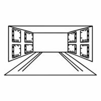 Holographic supply chain with environmental impact concept as Dolly shot moving along a holographic supply chain visualization Each stage shows environmental impact metrics The c Square Square vector